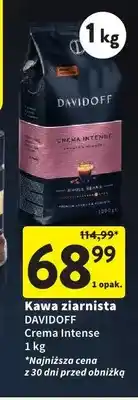 Intermarche Kawa ziarnista Davidoff Crema Intense oferta