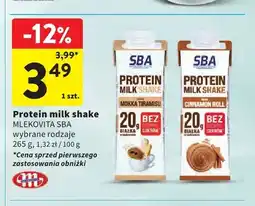 Intermarche Napój proteinowy Mlekovita SBA Protein Milk Shake Mokka Tiramisu oferta