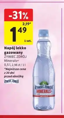 Intermarche Napój lekko gazowany Żywiec Zdrój Minerals+ oferta