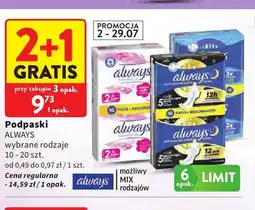 Intermarche Podpaski Always Sensitive Ultra Super oferta
