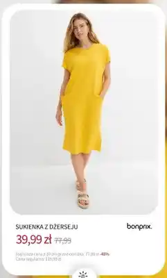 BonPrix Sukienka z dżerseju Bonprix oferta