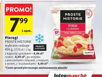 Intermarche Pierogi z kapustą i grzybami Proste Historie oferta