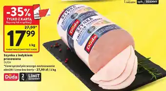 Intermarche Szynka z indykiem prasowana Duda oferta