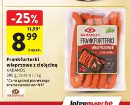 Intermarche Frankfurterki wieprzowe z cielęciną Kabanos oferta