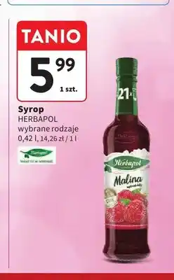 Intermarche Syrop Herbapol Malina oferta