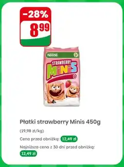 Dino Płatki śniadaniowe strawberry Minis Nestlé oferta