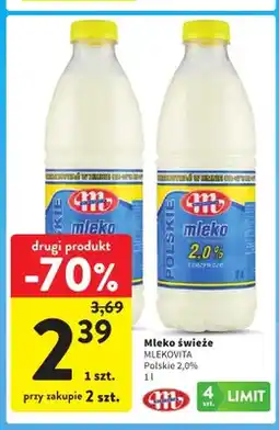 Intermarche Mleko świeże Mlekovita Polskie 2,0% oferta