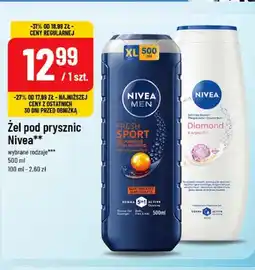 Polomarket Żel pod prysznic Nivea Men Fresh Sport oferta