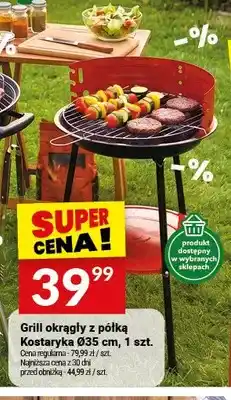 Twój Market Grill okrągły z półką Kostaryka oferta