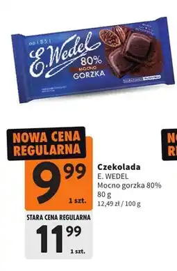 Intermarche Czekolada E. Wedel Mocno Gorzka 80% oferta