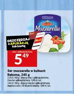 Twój Market Ser mozzarella w kulkach Bakoma oferta