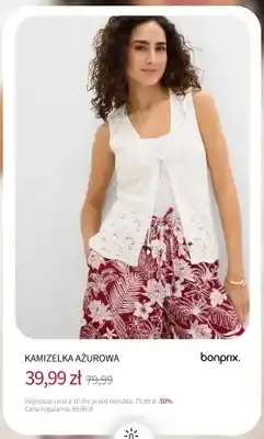 BonPrix Kamizelka ażurowa Bonprix oferta