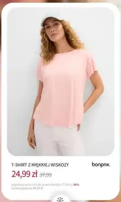BonPrix T-shirt z miękkiej wiskozy Bonprix oferta
