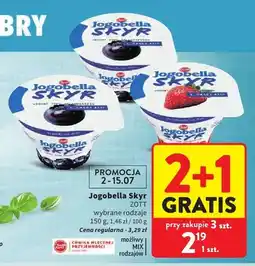 Intermarche Jogurt Jogobella Skyr jagodowy oferta