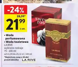 Intermarche Woda perfumowana La Rive Sweet Rose oferta