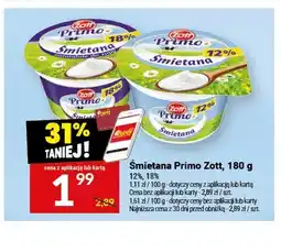 Twój Market Śmietana Primo 18% Zott oferta