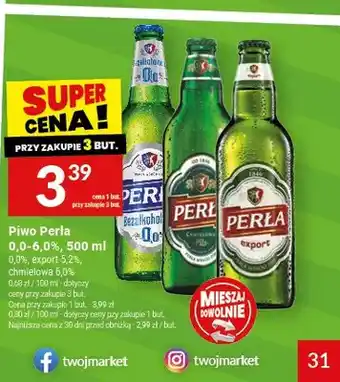 Twój Market Piwo bezalkoholowe Perła oferta