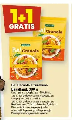 Twój Market Granola z żurawiną Bakalland BA! oferta