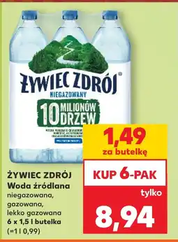 Kaufland Woda źródlana Żywiec zdrój oferta