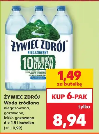 Woda źródlana Żywiec zdrój