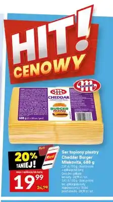 Twój Market Ser topiony plastry Cheddar Burger Mlekovita oferta