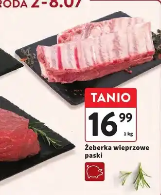 Intermarche Żeberka wieprzowe paski oferta