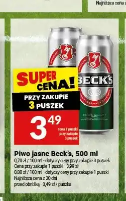 Twój Market Piwo jasne Beck's oferta