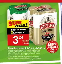 Twój Market Piwo Kasztelan Niepasteryzowane 4-pak oferta