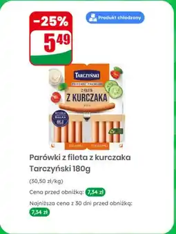 Dino Parówki Premium z fileta z kurczaka Tarczyński oferta