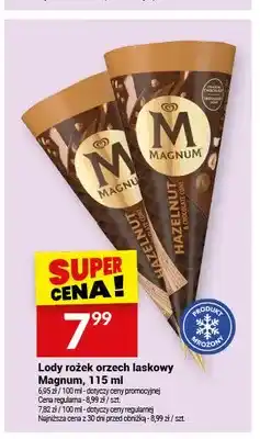 Twój Market Lody rożek orzech laskowy Magnum oferta