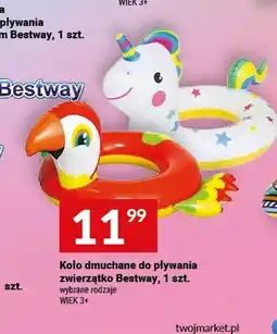 Twój Market Koło dmuchane do pływania zwierzątko Bestway oferta