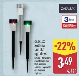 ALDI Lampka solarna Casalux oferta
