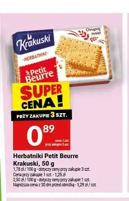 Twój Market Herbatniki Petit Beurre Krakuski oferta