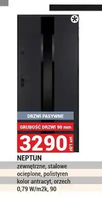 Merkury Market Drzwi zewnętrzne stalowe Neptun 90 mm oferta