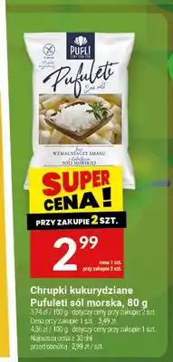 Twój Market Chrupki kukurydziane Pufuleti sól morska oferta