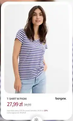 BonPrix T-shirt w paski Bonprix oferta