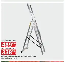 Merkury Market Drabina aluminiowa wielofunkcyjna 3-częściowa 3x9 oferta