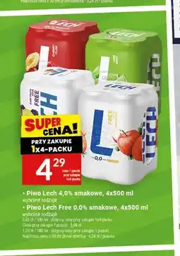 Twój Market Piwo Lech smakowe 4,0% 4-pak oferta
