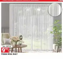 Merkury Market Firana woal biały wys. 300 cm oferta