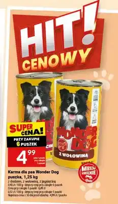 Twój Market Karma dla psa Wonder Dog puszka z wołowiną oferta