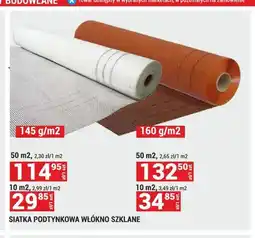 Merkury Market Siatka podtynkowa włókno szklane 145 g/m2 50m2 oferta