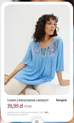 BonPrix Tunika z kreszowanej wiskozy Bonprix oferta