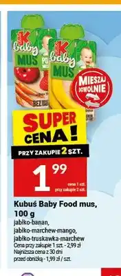 Twój Market Mus owocowy Kubuś Baby jabłko-banan oferta