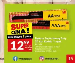 Twój Market Baterie Super Heavy Duty Kodak AA oferta
