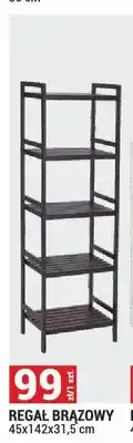 Merkury Market Regał brązowy 45x142x31,5 cm oferta