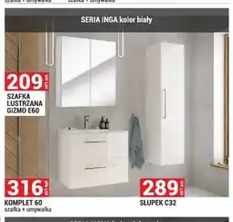 Merkury Market Szafka łazienkowa lustrzana Gizmo E60 Seria Inga oferta