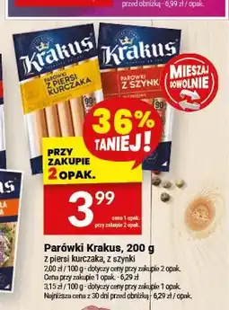 Twój Market Parówki Krakus z piersi kurczaka oferta