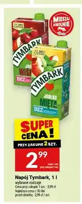 Twój Market Napój Tymbark Jabłko Mięta oferta