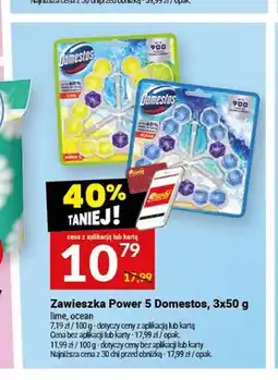 Twój Market Zawieszka do WC Domestos Power 5 Lime 3-pak oferta