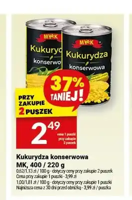 Twój Market Kukurydza konserwowa MK oferta